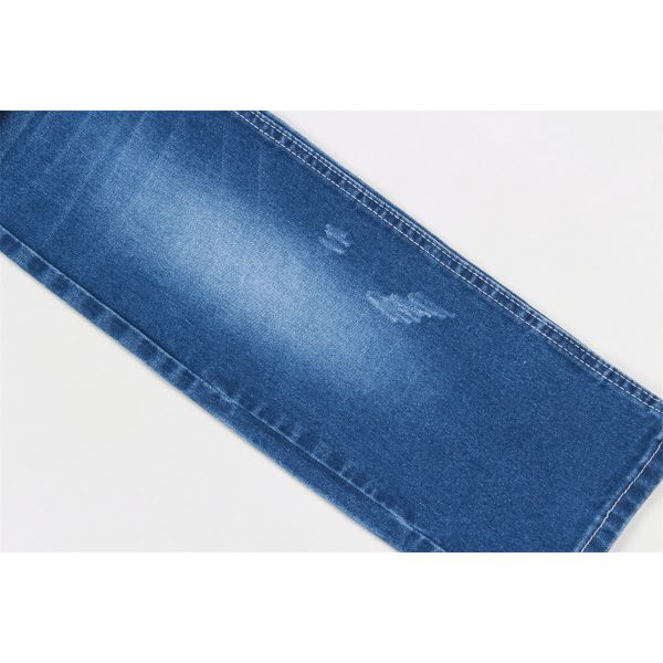Dark Blue High Spandex Cotton Polyester Stretch Denim Jeans Fabric