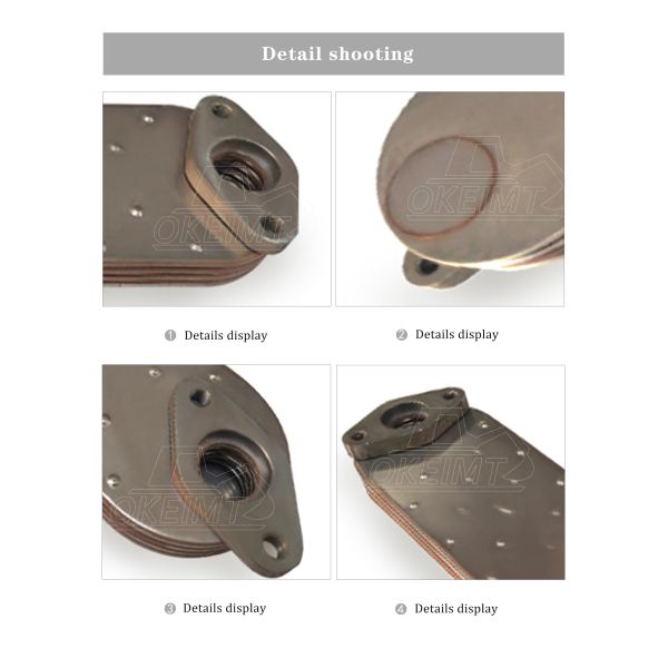 Un noyau plus frais d'huile à moteur pour le réfrigérant à huile hydraulique de radiateur d'huile d'ISUZU Excavator Oil Cooler 1-21723066-0 6HK1 6HE1 6HH1