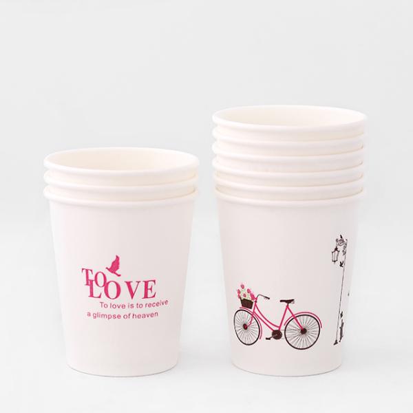 Gobelet en papier simple paroi personnalisé 4oz 8oz 12oz 16oz 22oz