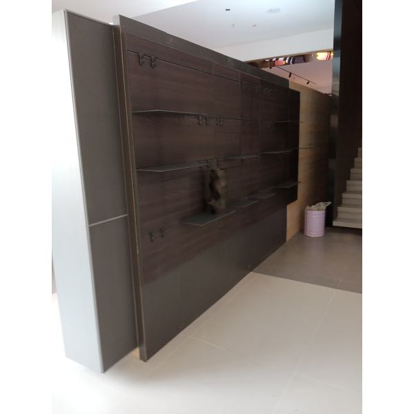 Wooden Wall Display Shelf Living Room Aluminum Shelf For Home Decoration