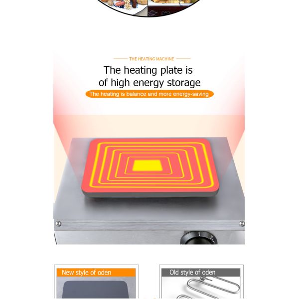 Нержавеющая сталь Внутренний горшок Противообжигающий деревянный корпус снаружи Oden Пищеварка для ресторана