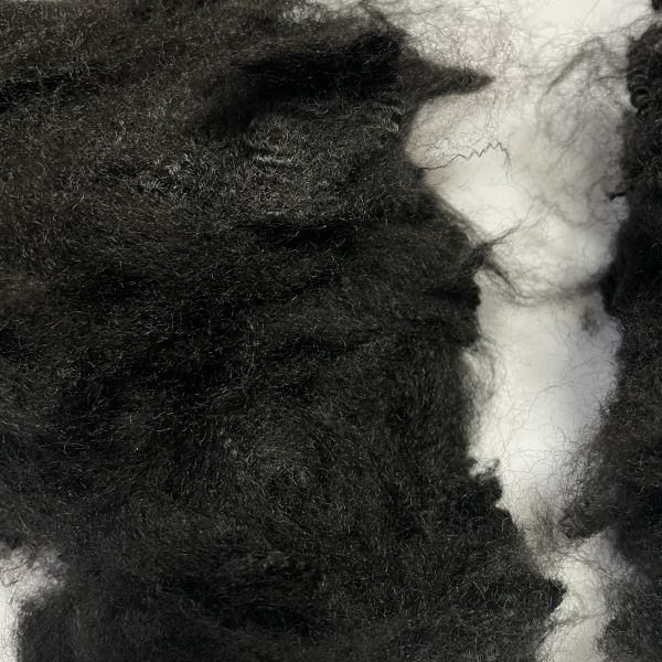 5.5D*51mm Black Felt ES fiber For Soundproof &   High Color Felt Staple Fiber Soft & Fluffy Fastness Specifications can be customized