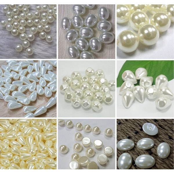 1.5mm 2mm White Tiny Undrilled Round Faux Pearl Beads in Bulk