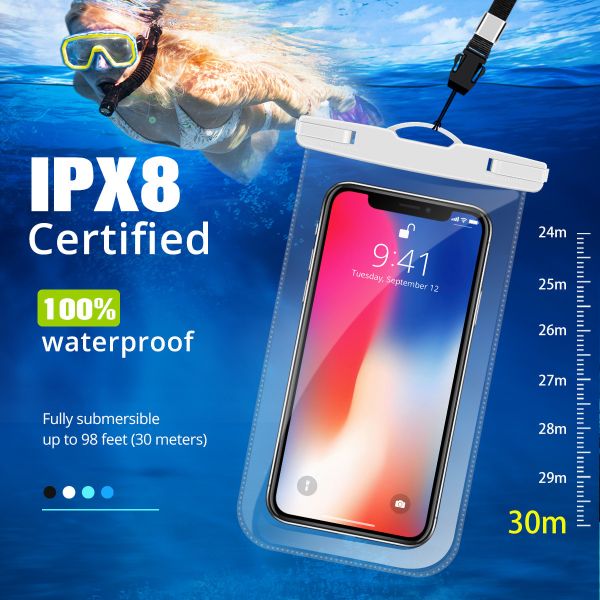 Underwater Phone Waterproof Cover Waterproof Swimming Bag Case Phone Pouch