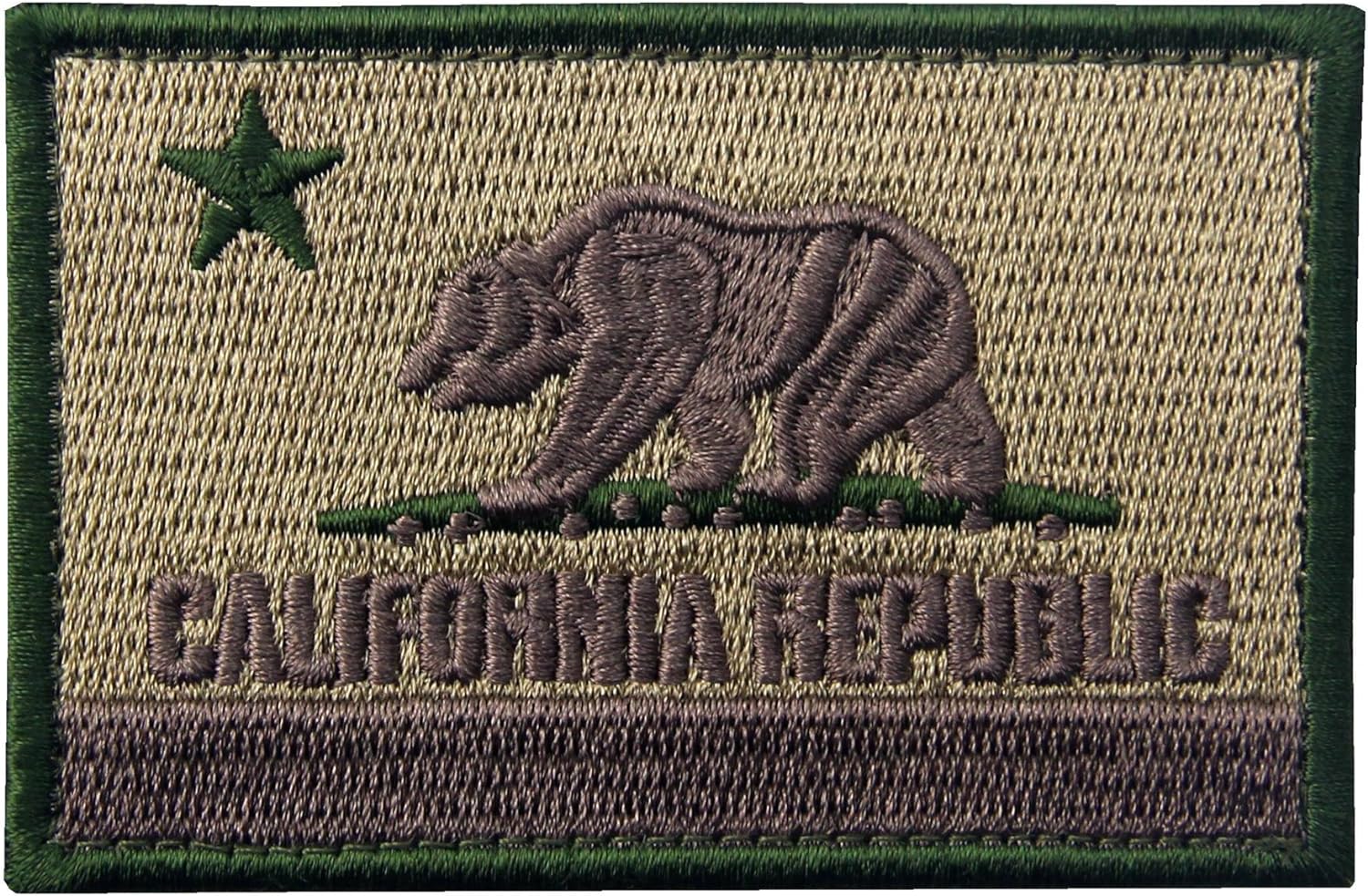 Customizable Olive Green Tactical Embroidery Patch Hook & Loop for Garments Character Design