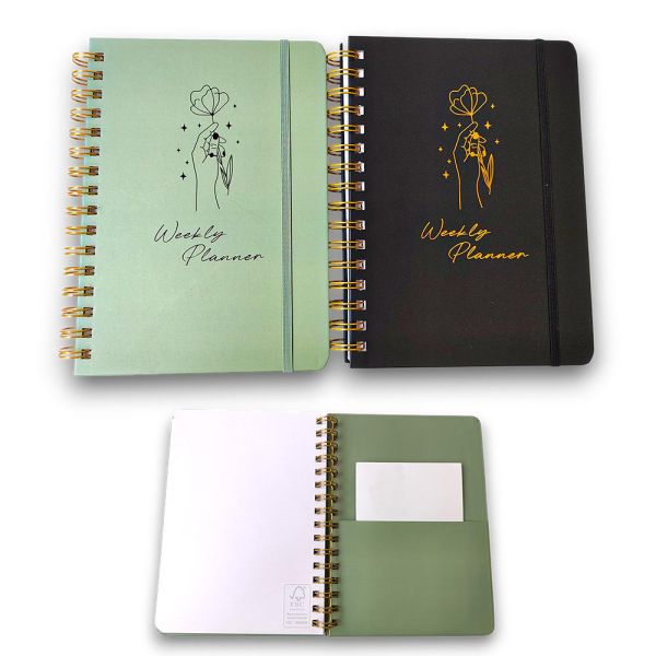 Custom High Quality Printed Day Markers Tip Drawing Self Care Journal Weekly Planner Notebook for Students