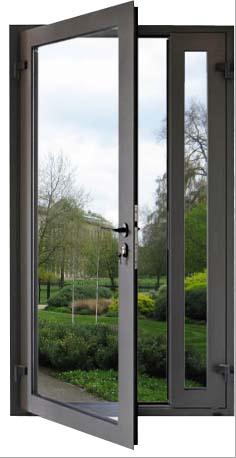 двери профиля EPDM 9A 2.0mm застекленные двойником алюминиевые обматывают устойчивое ISO9001