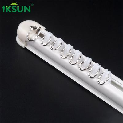Multifunctional Aluminium Curtain Channel , White Ceiling Curtain Track For Hotel