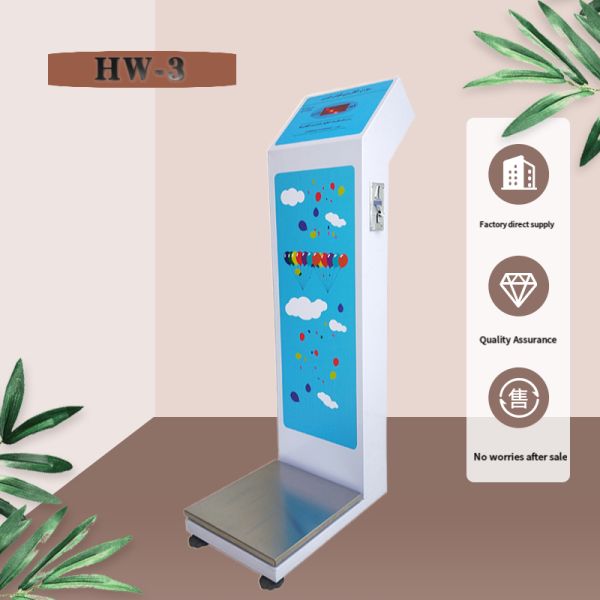 100-240V Power Supply Coin Operated Weighing Measuring Machine for Luggage at Airport