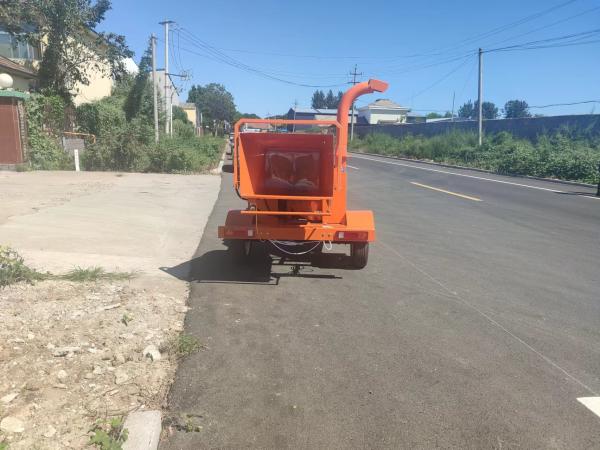 High Horsepower Gasoline Engine Wood Log Shredder Chipper
