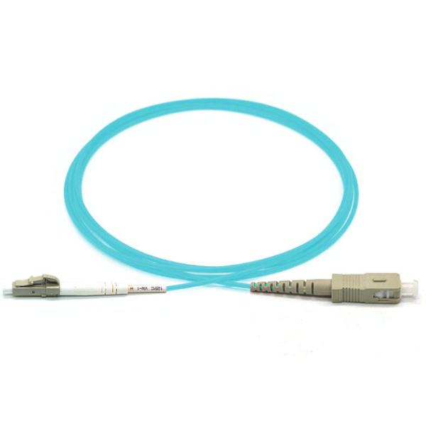 LC SC PC / UPC OM3 Fiber Optic Patch Cord 10G Multimode 2.0mm 3.0mm With Connectors