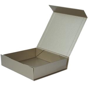 Caixa de cartão dobrável de papel do ouro magnética para o empacotamento da