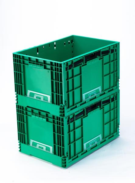 Customized Logo Tool Storage Collapsible Plastic Container for Warehouse Storage