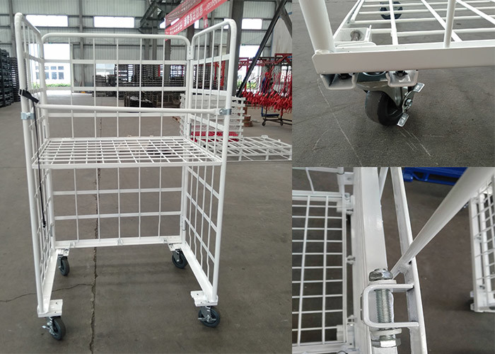 Складывая Nestable вагонетка 500kg паллета крена безопасностью ячеистой сети контейнера клетки крена