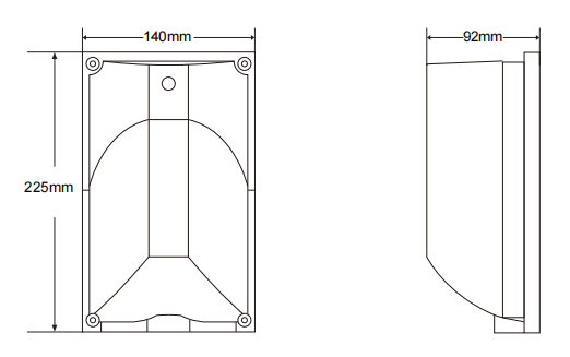 120V анти- наружное освещение 10W 6500K удара IK08 архитектурноакустическое