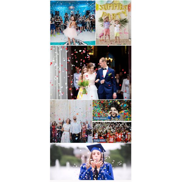 New Year / Party Confetti Cannon 15cm 20cm Logo Customized