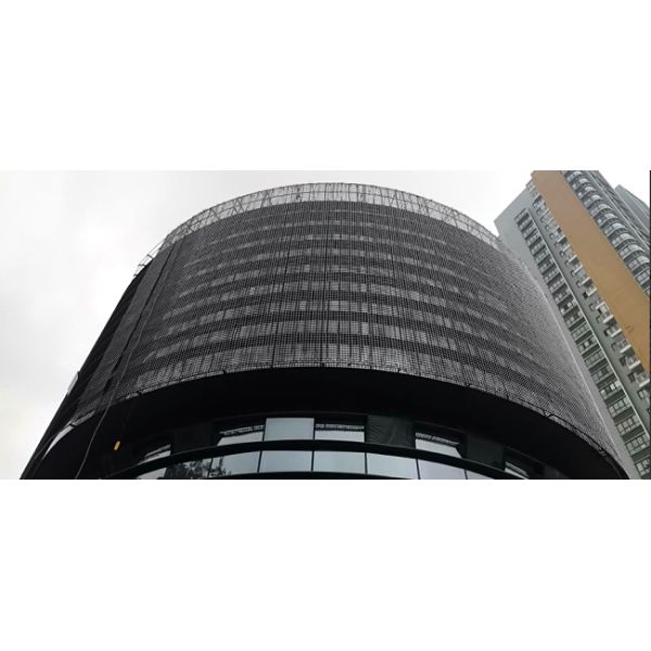 P125 SMD3535 Écran LED Mesh Étanche IP67 Rideau Extérieur Personnalisé pour Magasins de Détail et Expositions