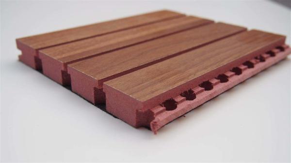painel acústico sulcado de madeira da espessura de 18mm para a instalação fácil de Music Room