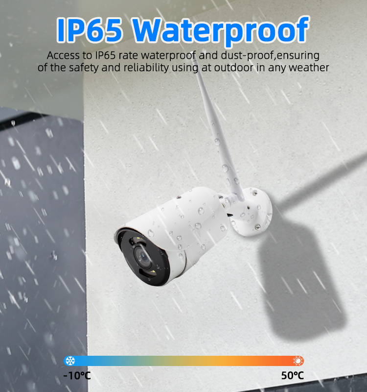 5MP Outdoor WiFi Security Camera, Eseecloud APP Remote Viewing, IP66 Weatherproof, Smart Motion Detection, Built-in Siren & Microphone, Dual Mode Night Vision Home Surveillance Camera