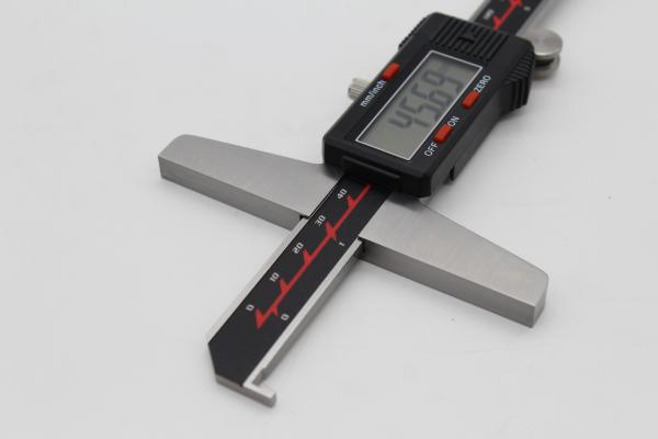 With data output interface，Single Hook , Black Digital Depth Gauge Electronic Vernier Caliper