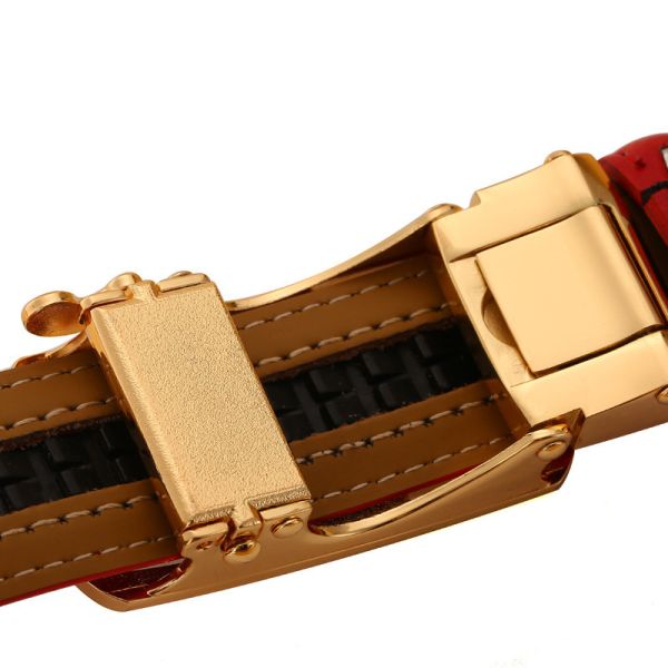 Пояс автоматических женщин тощий кожаный одевает 2.3cm Famale Decoractive