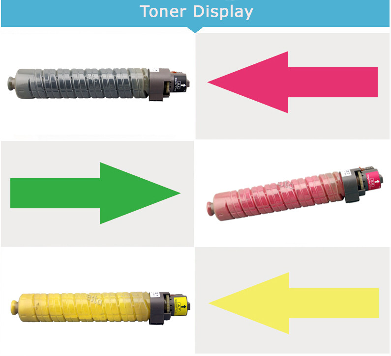 Желтый цвет патрона тонера цвета MP C4500 Ricoh Ricoh Aficio совместимый