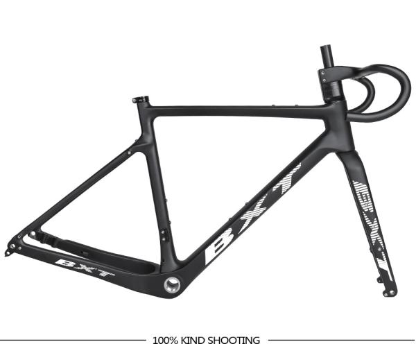 Hidden Cable Full Carbon Fiber T1000 Road Gravel Bike Frameset 700C
