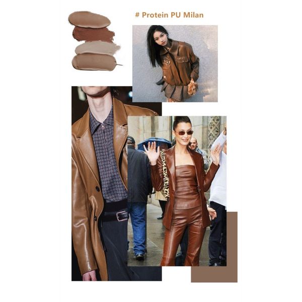 Мягкий белок одежда PU кожа для одежды толщина 0,8 мм