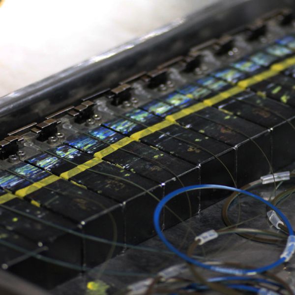 ST UPC Pigtail Patch Cord Multimode OM3 Bare Ribbon Fanouit PVC Jacket