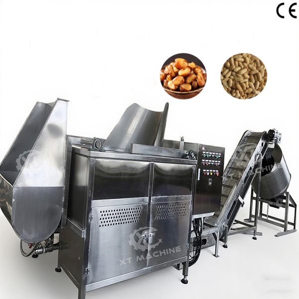 Freidora de nueces SUS304 de 100 kg/h para procesamiento de maní y frijoles con CE