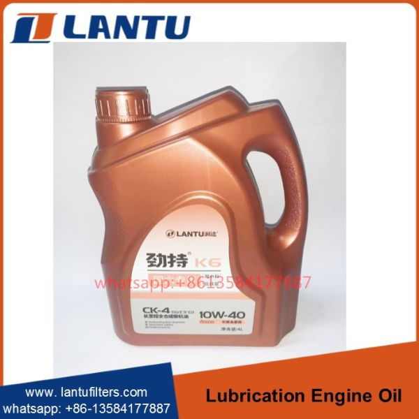El aceite sintético lleno Ck-4 Sae 10w-40 del motor diesel del aceite de motor de la lubricación del camión de Lantu mantiene el motor limpio