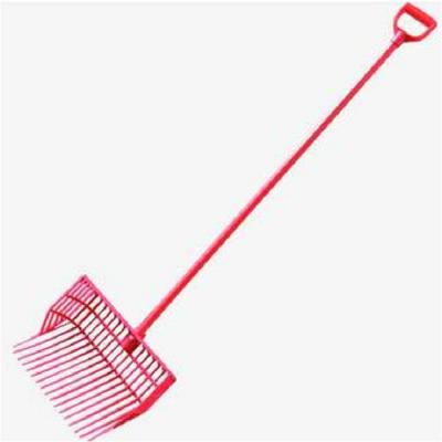 ABS Plastic Horse Manure Fork Head With 120CM Long D Shape Handle