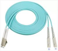 Ligação em ponte do cabo de remendo de OM3 Aqua Green Duplex Multimode CATV