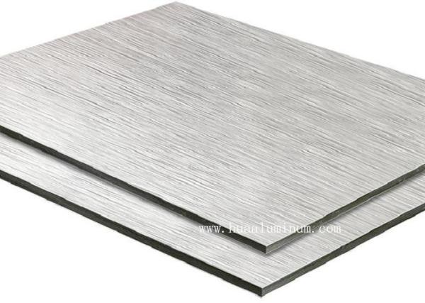 1220mm Metal Composite Material Mould Proof Brushed Silver Aluminum Composite Panel