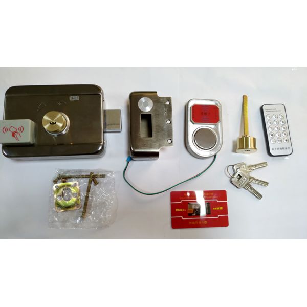 4x AA Batteries stainless steel Smart Fence Gate Lock Garden Gate Digital Lock