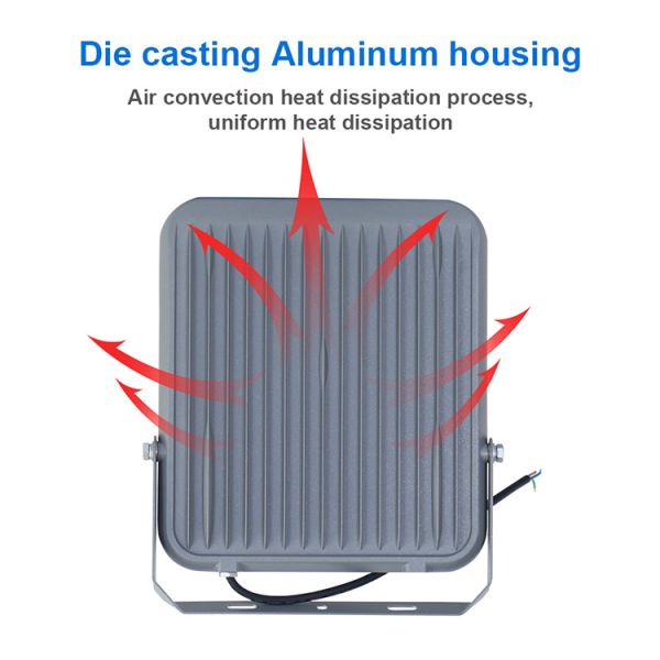 KCD Security IP65 Waterproof LED Floodlight with Remote Control and Motion Sensor for Outdoor Use