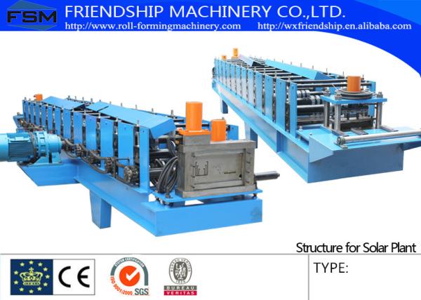 2.5mm Galvanized Steel Coil Rack Roll Forming Equipment With Chain Driven