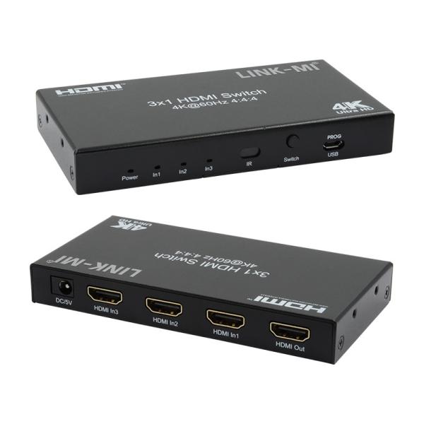 3X1 HDMI 2.0 Switch Hd Matrix Switcher 3 X 1 Hdmi Switch 3 Port Hdmi Switch 1080P 20m
