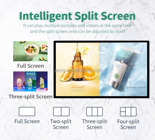 32 Inch 43 Inch Wall Mounted Digital Advertising Screen Video Monitor