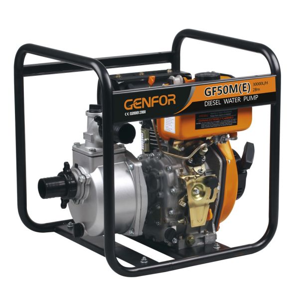 100mm Electric Start Diesel Engine Water Pump , Diesel Motor Pump GF186FAE Engine