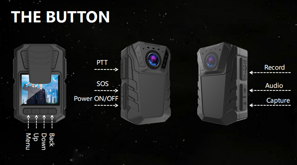 Камеры слежения обломока Ambarella H22 камеры IP67 4G несенные телом со съемными батареями