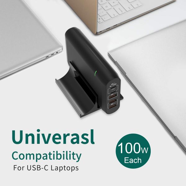 110W 5 Ports USB C PD Chargers Fast Charging Station 312g For Travel