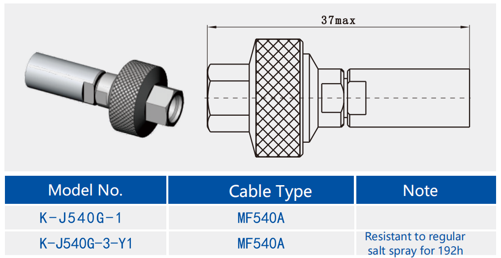 K2.92mm Male Stainless Steel RF Connector for MF540A Cable Plug