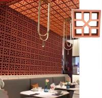 Fassada de terracota vermelha tijolos de argila bloco de construção de brisa para decoração de casa
