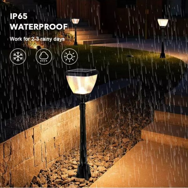 Color-Changing Solar Outdoor Lights Solar LED Garden Lights Waterproof for Backyard Lighting