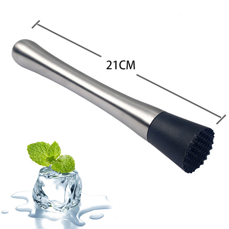 Плод Muddler коктейля нержавеющей стали 8,26 дюймов основал напитки Mojitos Muddler