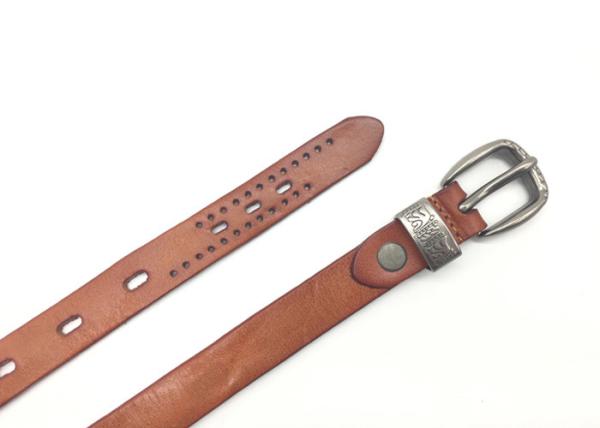 Elegant Women's Fashion Leather Belts , Solid Color Girl Dress Belt With Anti - silver Pin Buckle 7/8”(18mm) Wide