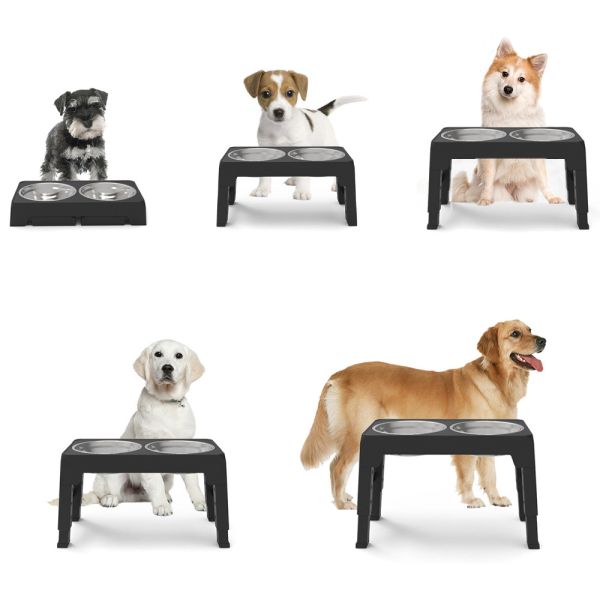 Adjustable Lifting Elevated Dog Feeder Outdoor Dog Bowls With Stand