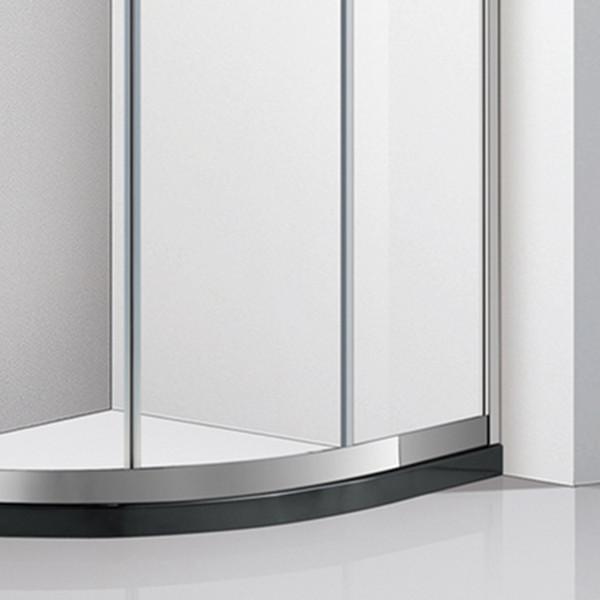 4mm 6mm Tempered Glass Bathroom Shower Cabinets With Metal Hinge And 304 Stainless Steel Door Handle
