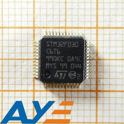 Circuitos integrados IC dos microcontroladores MCU do BRAÇO STM32F030C6T6
